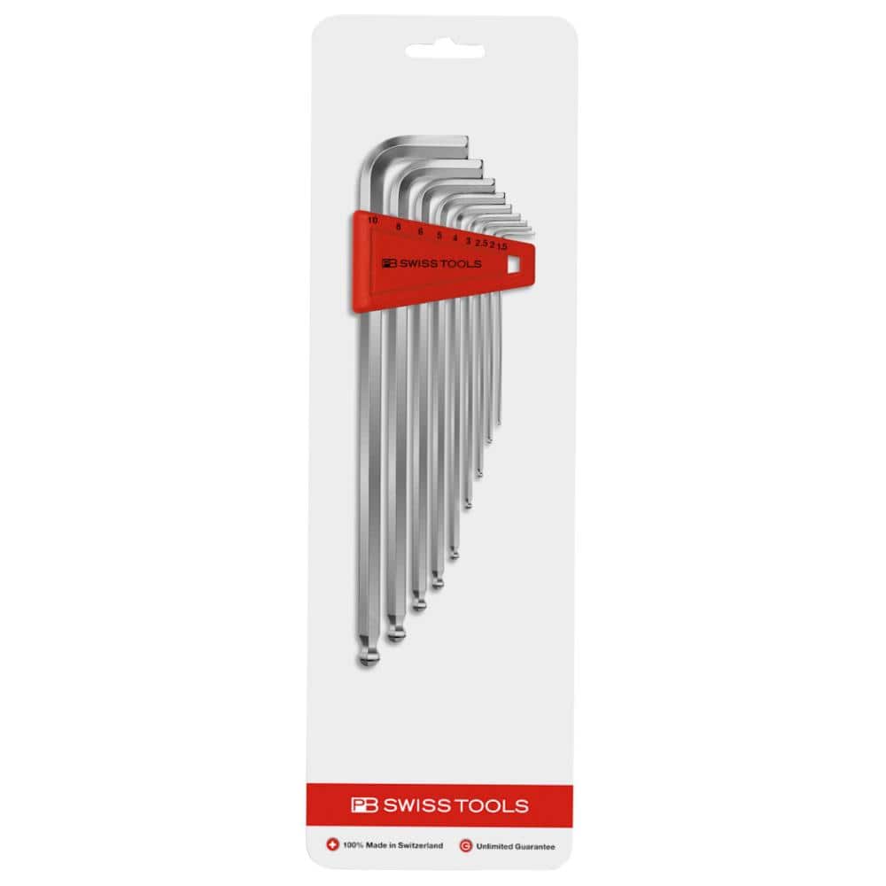 PB SWISS TOOLS ホールドリング付六角レンチセット212LRH-10CN