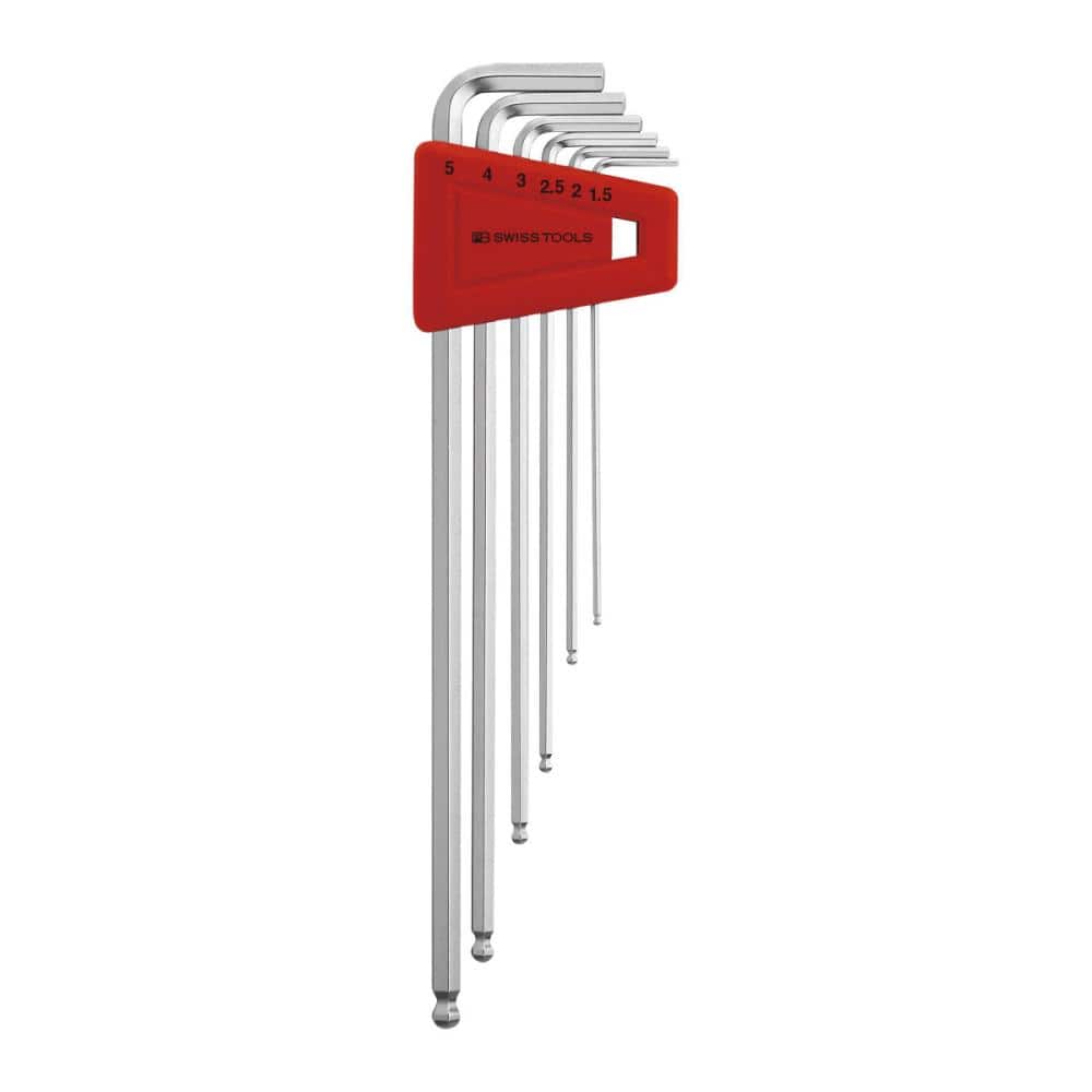 PB SWISS TOOLS ボール付ロング六角レンチセット(パックナシ)212LH-5