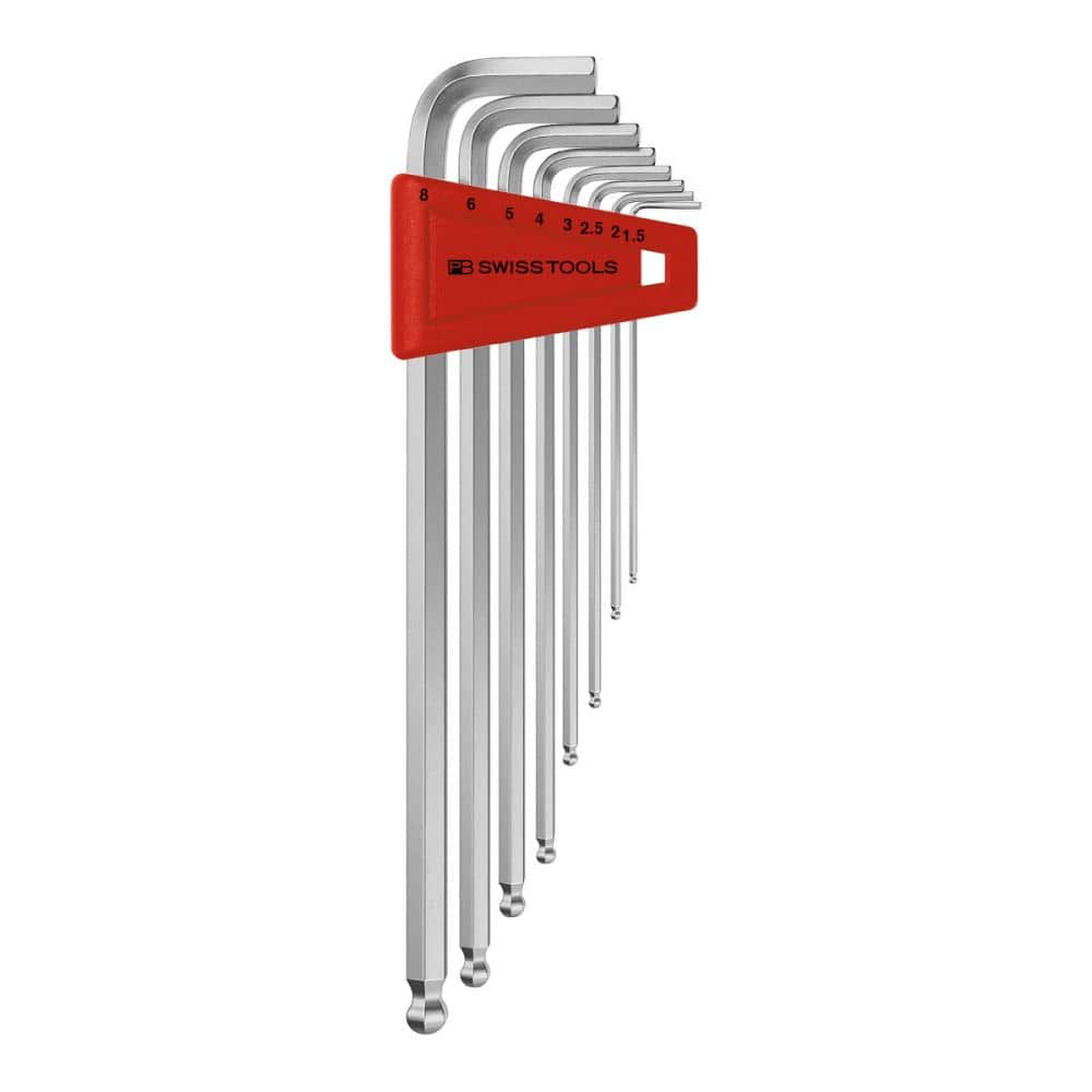 PB SWISS TOOLS ボール付ロング六角レンチセット(パックナシ)212LH-8