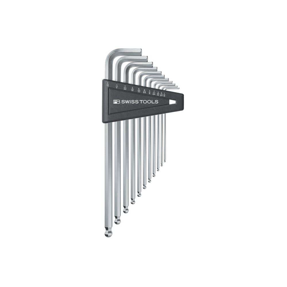 PB SWISS TOOLS ボール付六角レンチセットロング(パックナシ)212ZLH-12
