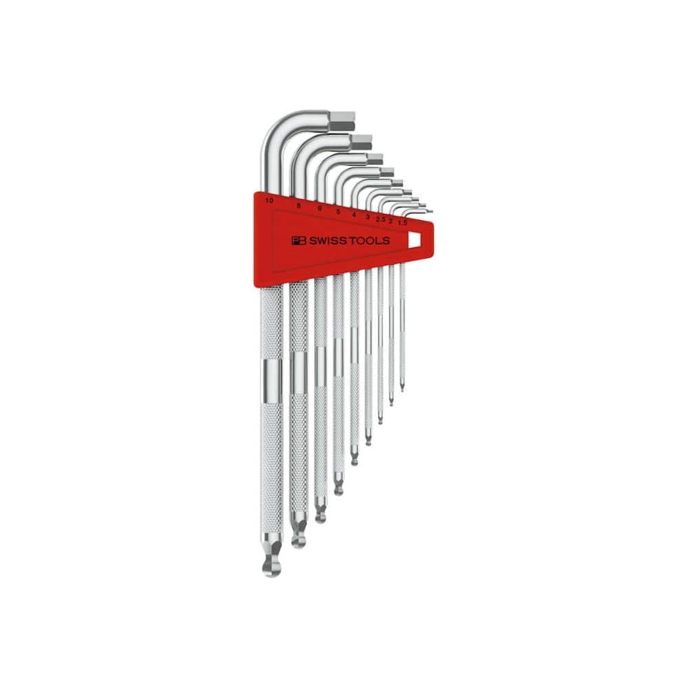 PB SWISS TOOLS ローレット入六角レンチセット (パックナシ)3212LH-10