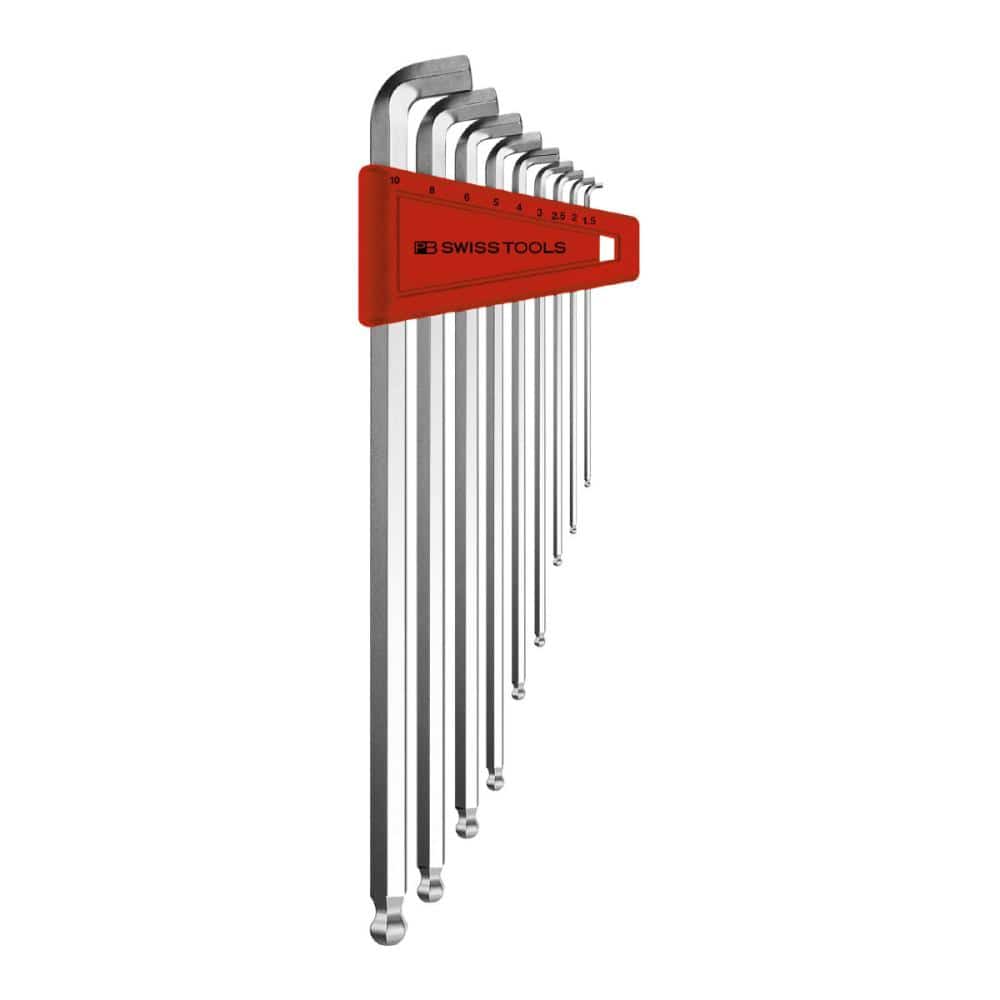 PB SWISS TOOLS ショートヘッド六角棒レンチセット(パックナシ)2212LH-10