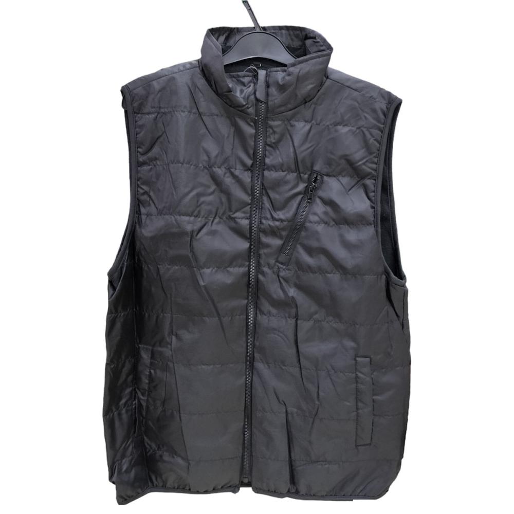 コメリ　襟付き中綿インナーベスト　ブラック　Ｍ