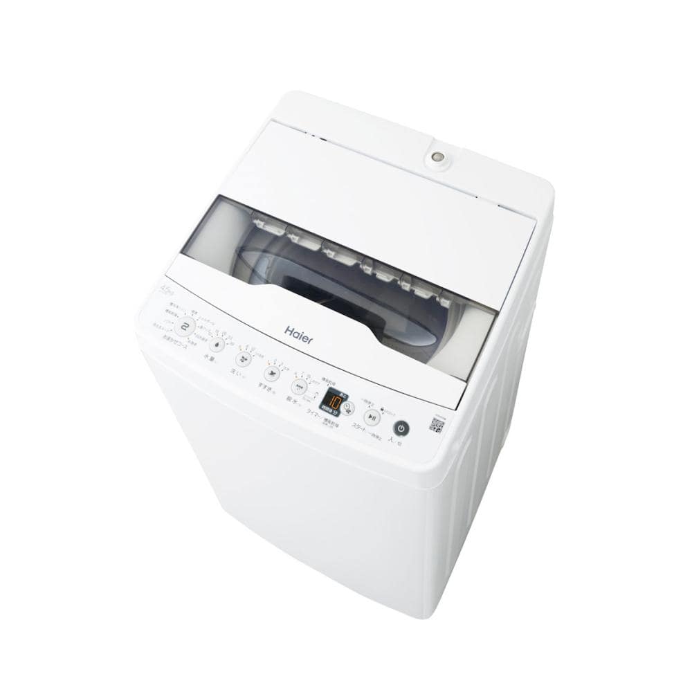 ハイアール　全自動洗濯機　４．５ｋｇ　ホワイト　ＪＷ－ＨＳ４５Ｂ（Ｗ）