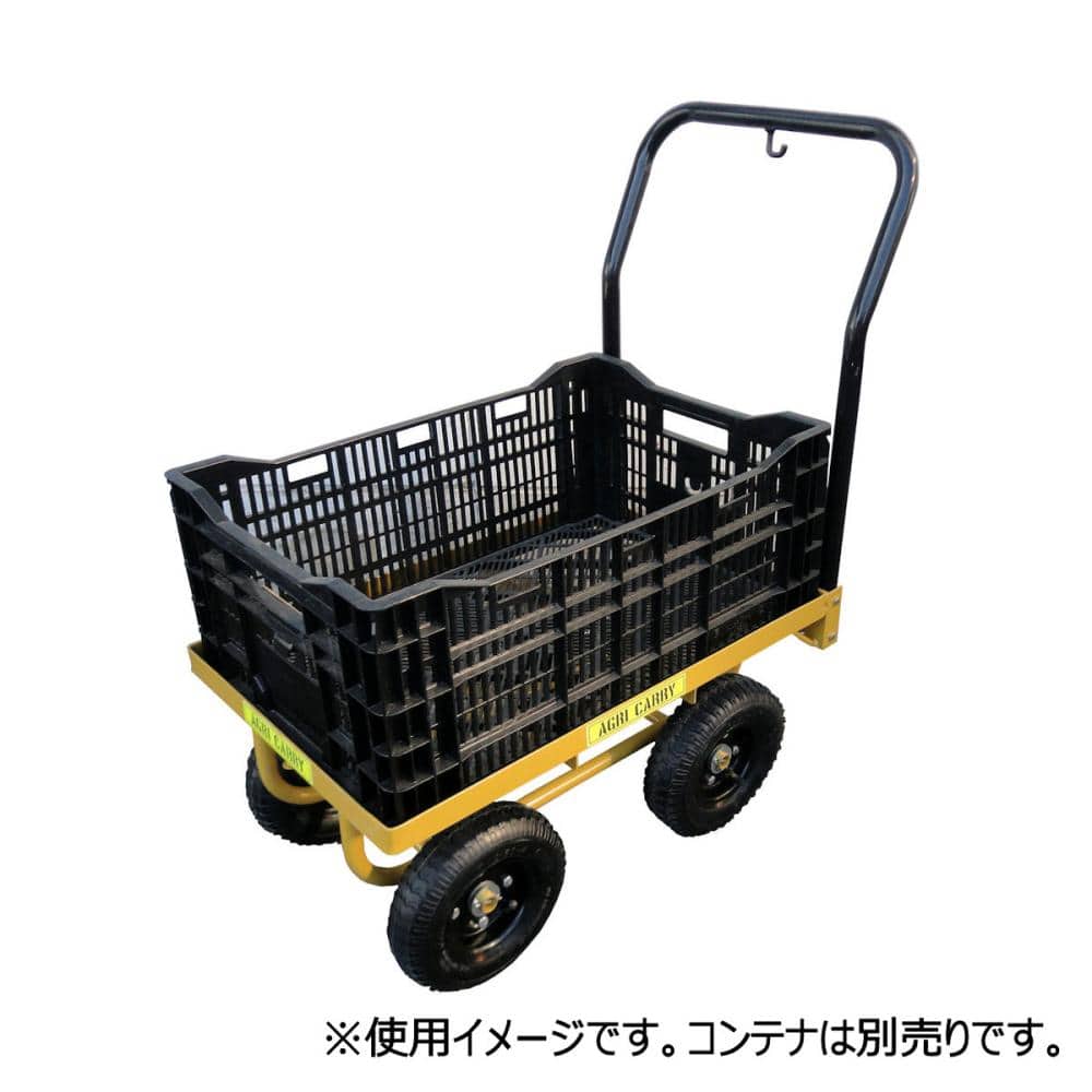 コンテナ台車 スチール製 四輪あぐりキャリー の通販 ホームセンター コメリドットコム