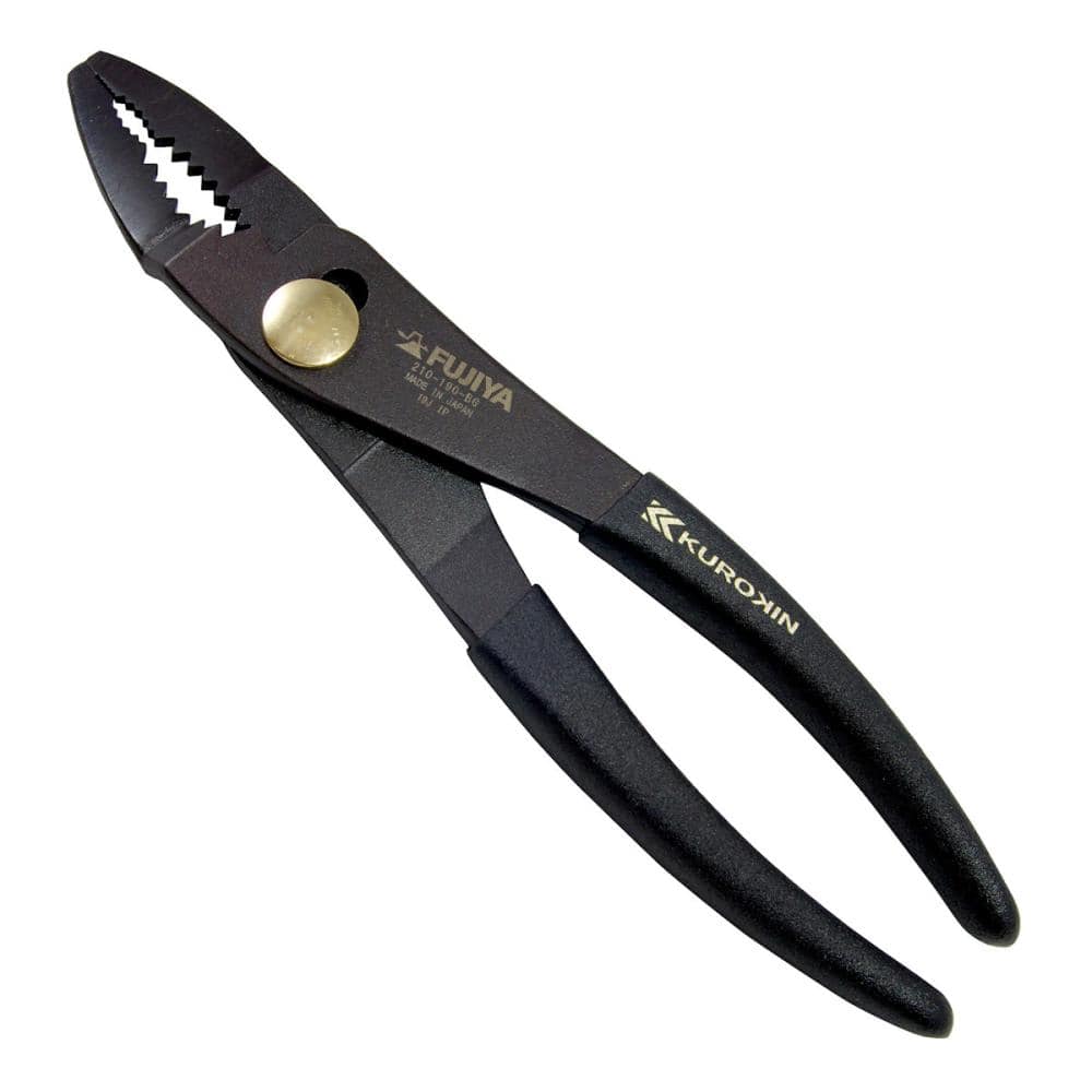 ＦＵＪＩＹＡ　フジ矢　薄型コンビネーションプライヤー（ベント）１９０ｍｍ　黒金　２１０－１９０－ＢＧ