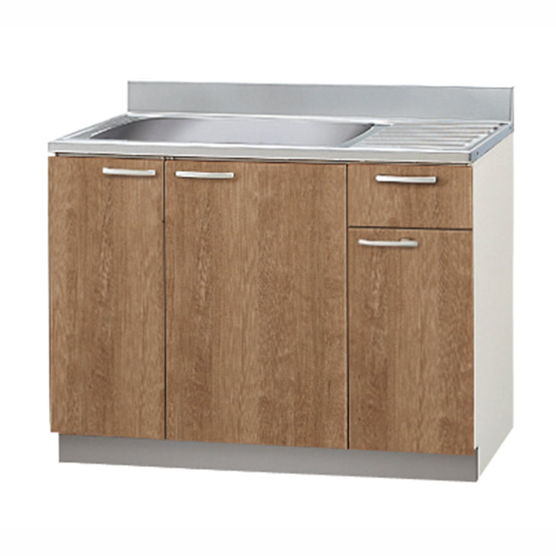 クリナップ　流し台　すみれ　モカウッド　間口１０５ｃｍ　排水口位置：左　Ｌ４Ｂ－１０５ＭＴＦＬ