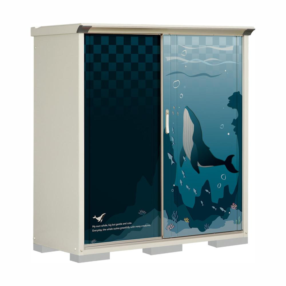 タクボペインタ　Ｐ－１５６ＢＦＣ８　全面棚タイプ　クジラスイム色　約間口１５１．６×奥行７３．５ｃｍ