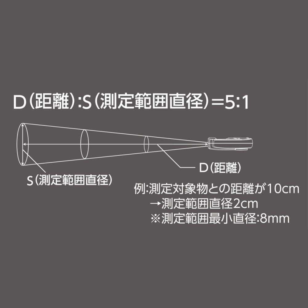 シンワ測定　放射温度計　Ａ－２　ミニ　時計・室内温度表示付　放射率可変タイプ　Ｎｏ．７３０１５