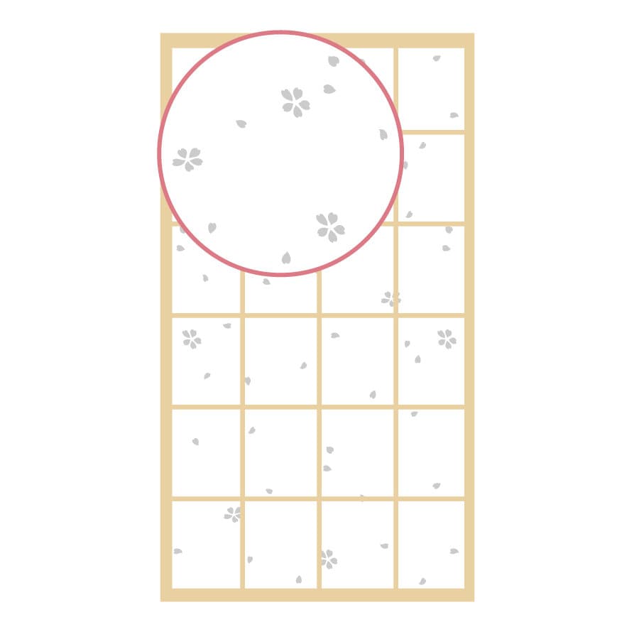 ３倍強い省エネ遮熱障子紙　桜　９４ｃｍ×３．６ｍ