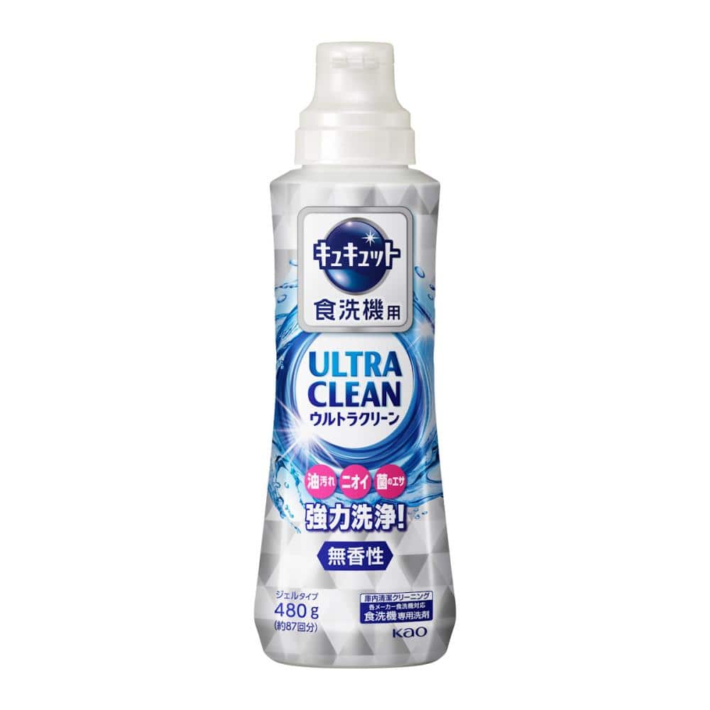 花王 食器洗い乾燥機専用 キュキュット ウルトラクリーン 無香性 本体 480g