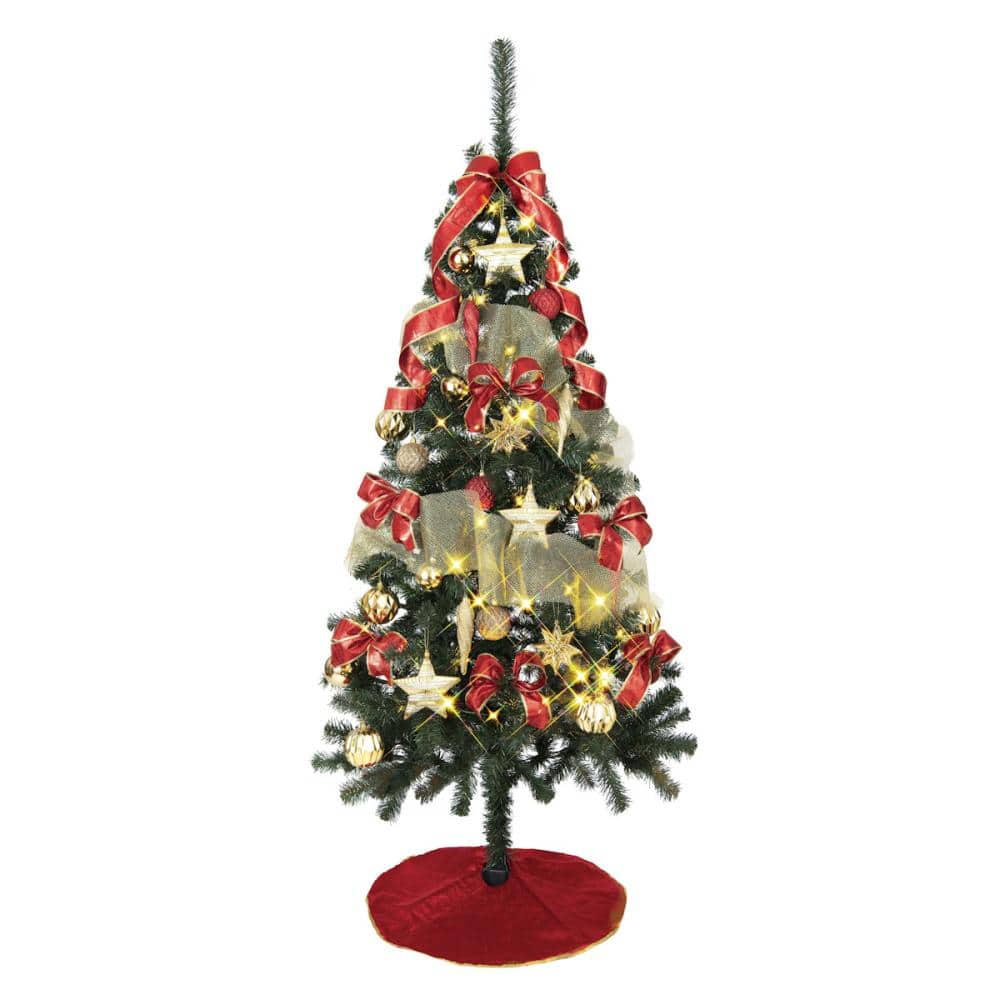 セットツリー　レッド＆ゴールド　２１０ｃｍ
