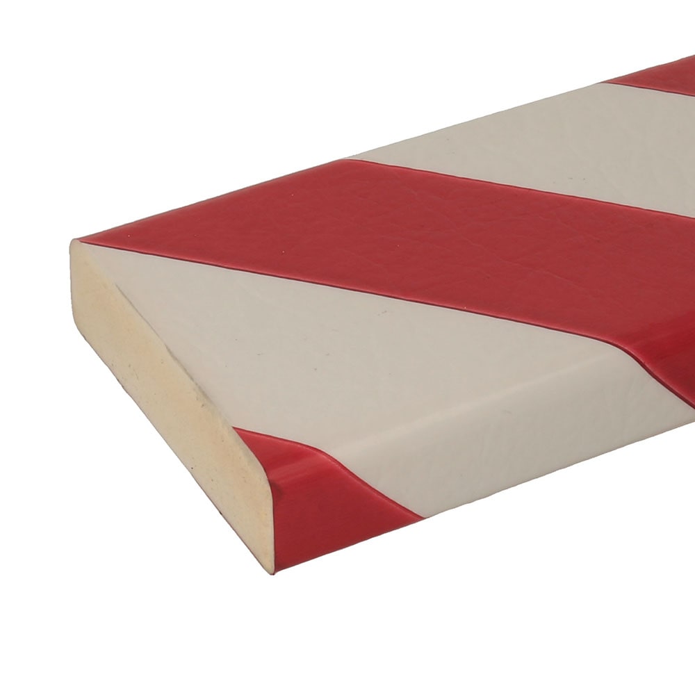 岩田製作所　バンパープロ　ＢＰ４０Ｒ　フラットテープ付　２０×７５×１　赤白