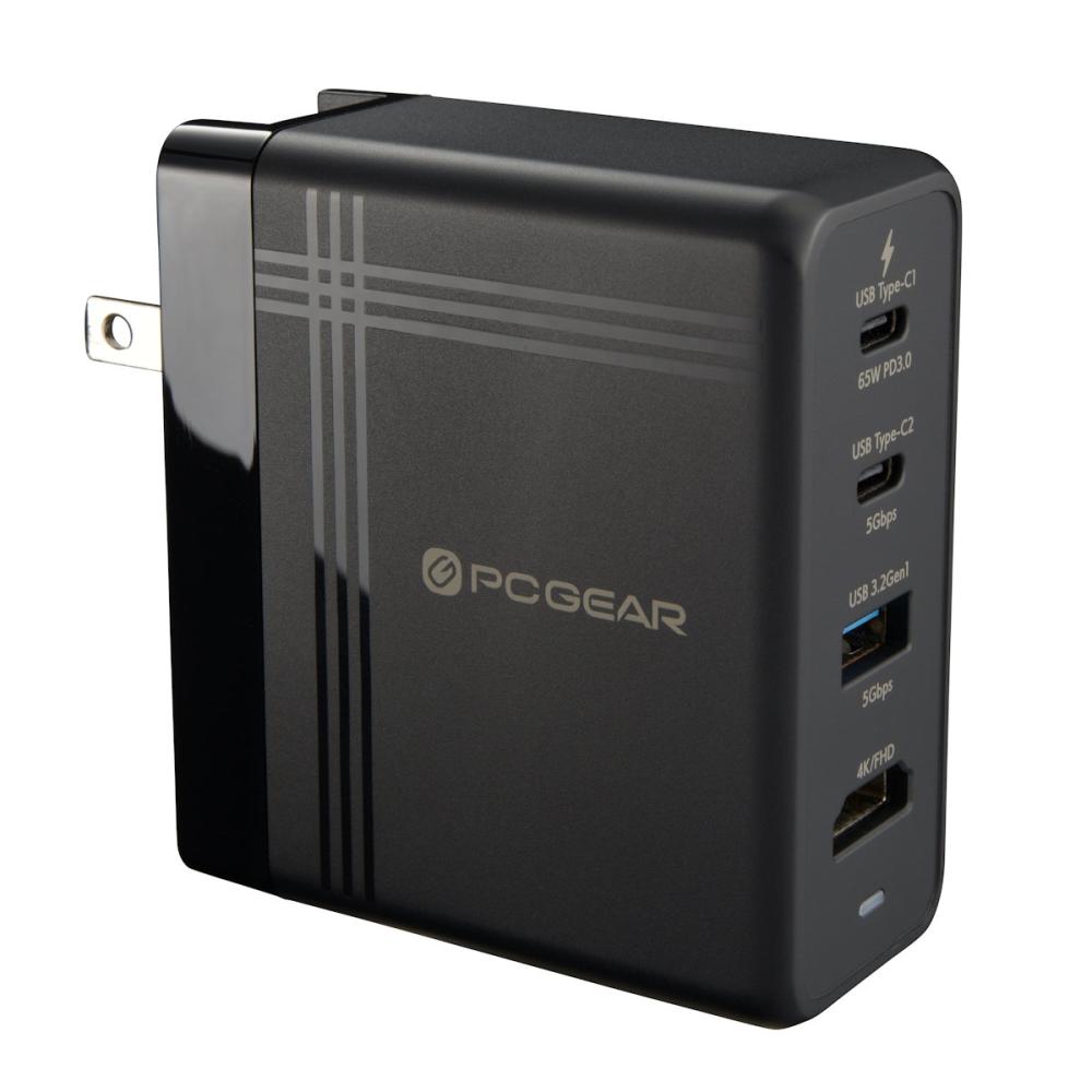 オーム電機　パワーマルチドック　７４Ｗ　ブラック　Ａ７４ＨＤＣ２Ａ