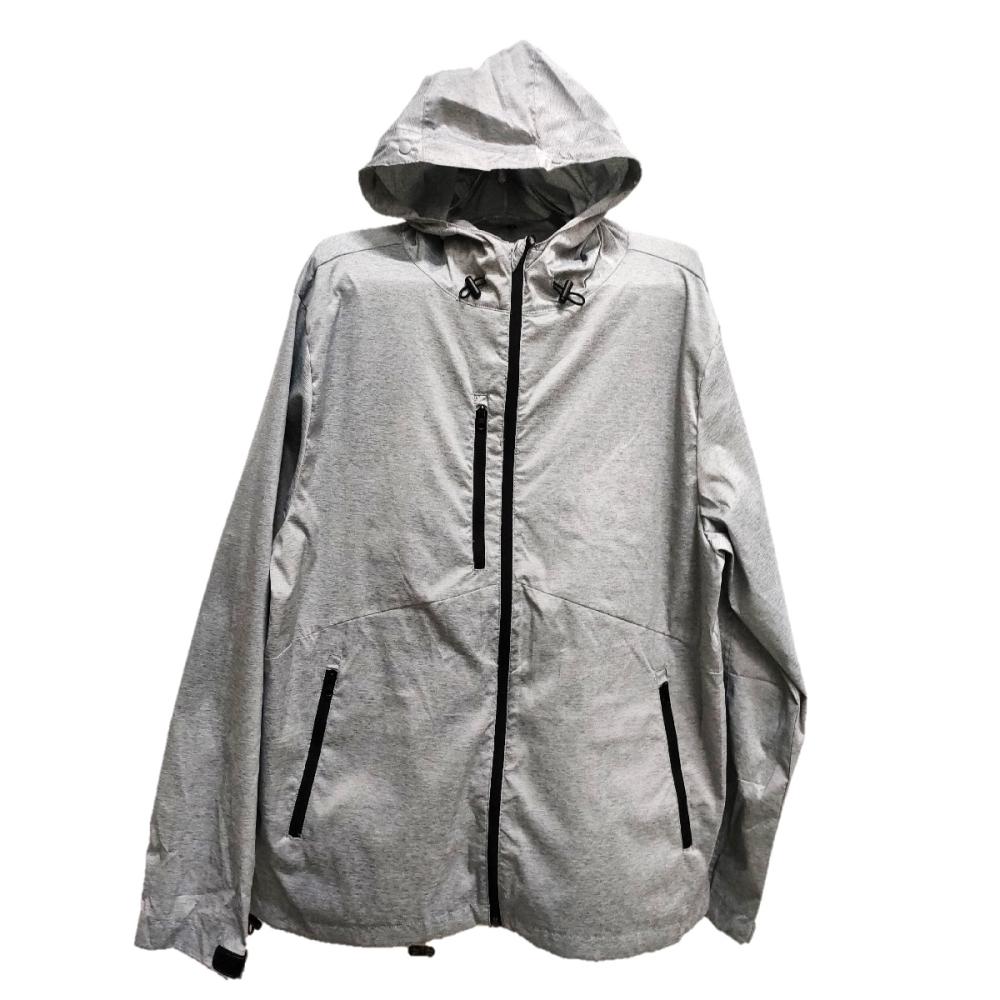 Ｋ＋ＷＯＲＫＳ　ファンが取付けられるウェア　フード付長袖ジャケット　杢グレー　Ｓ　Ｋ２３