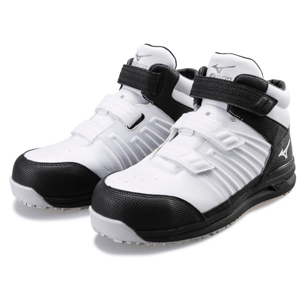 ミズノ　安全靴　ＡＬＭＩＧＨＴＹ　ＳＳ２　２１Ｈ　ホワイト×ブラック　２５．５ｃｍ
