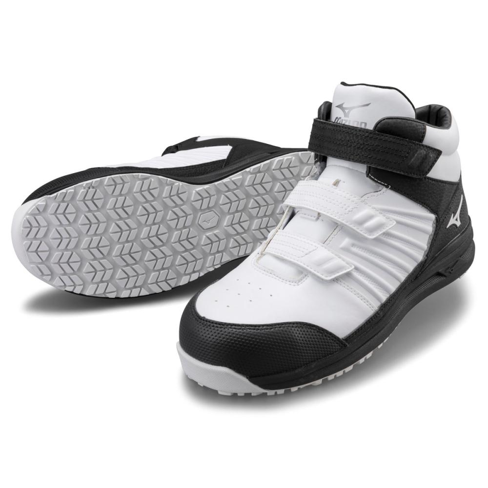 ミズノ　安全靴　ＡＬＭＩＧＨＴＹ　ＳＳ２　２１Ｈ　ホワイト×ブラック　２５．５ｃｍ
