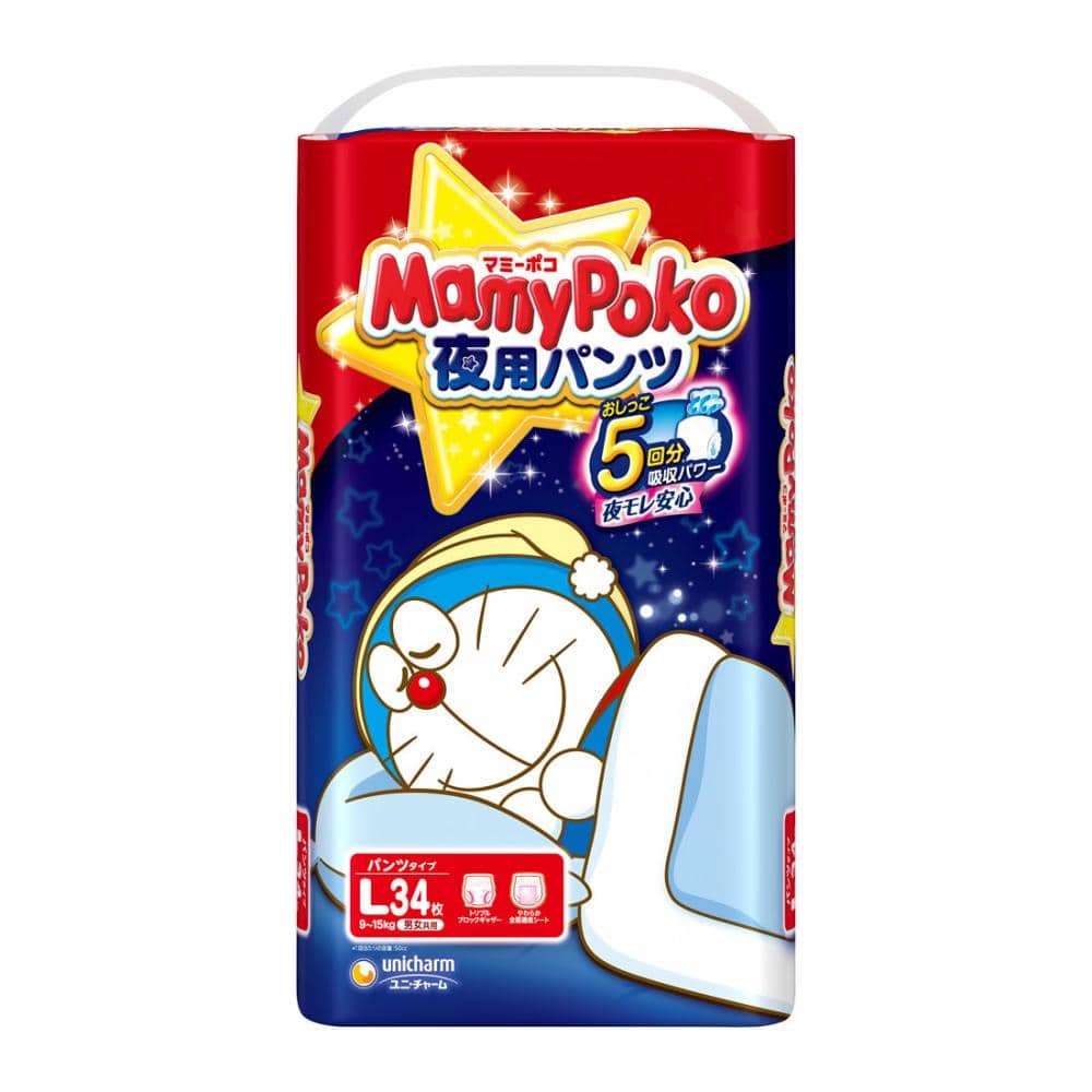ユニ・チャーム マミーポコ夜用パンツ L 34枚