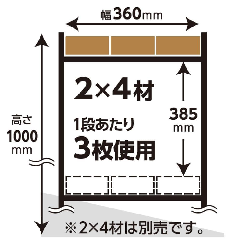 Ｋ＋ＢＵＩＬＤ イージーマルチレッグ ラック ３段 １台入 の通販 ホームセンター コメリドットコム