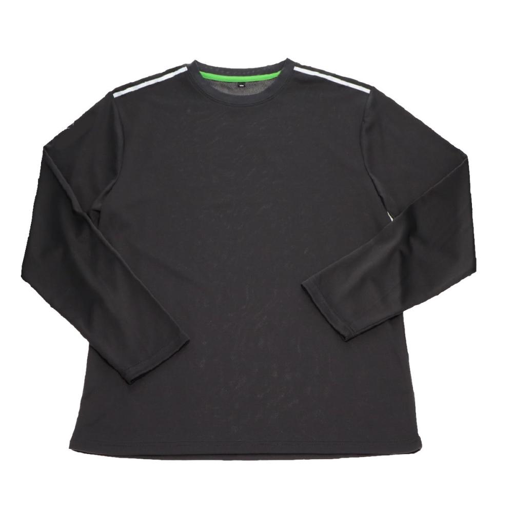 ドライメッシュTシャツ長袖 チャコール 3L K23