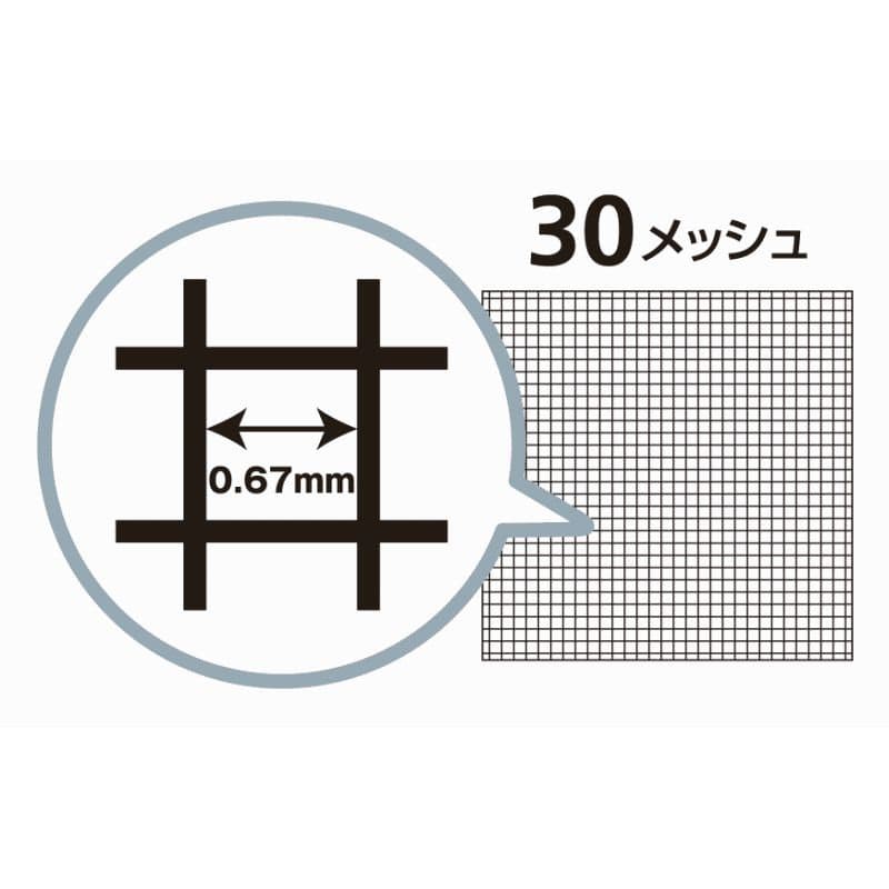 Ｋ＋　３０メッシュ張替ネット　ブラック　９１ｃｍ×４ｍ