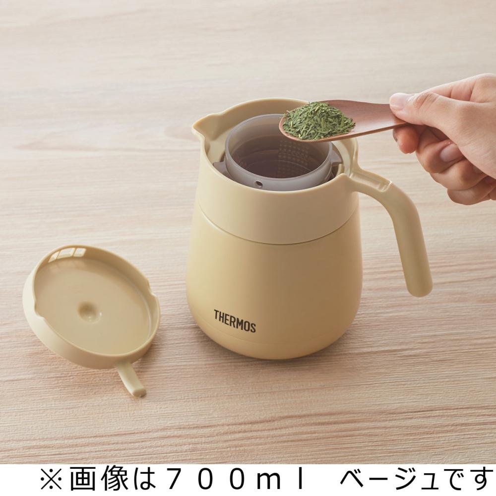 サーモス　真空断熱ティーポット　４５０ｍＬ　ベージュ　ＴＴＥ－４５０　ＢＥ