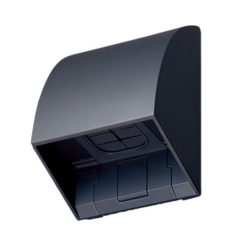 パナソニック　スマート防雨入線カバー　露出・埋込両用　ブラック　ＷＰ９６３１Ｂ