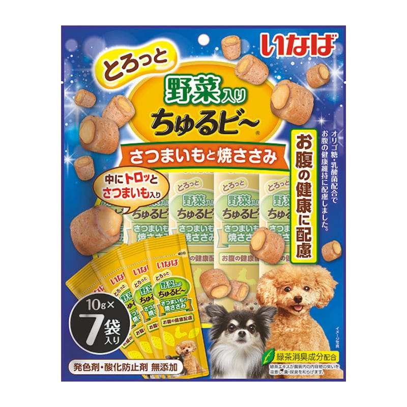 いなば　ちゅるビ～　さつまいもと焼ささみ　１０ｇ×７袋入り