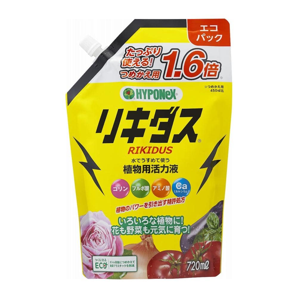 ハイポネックス　活力液　リキダスエコパック　詰め替え　７２０ｍＬ