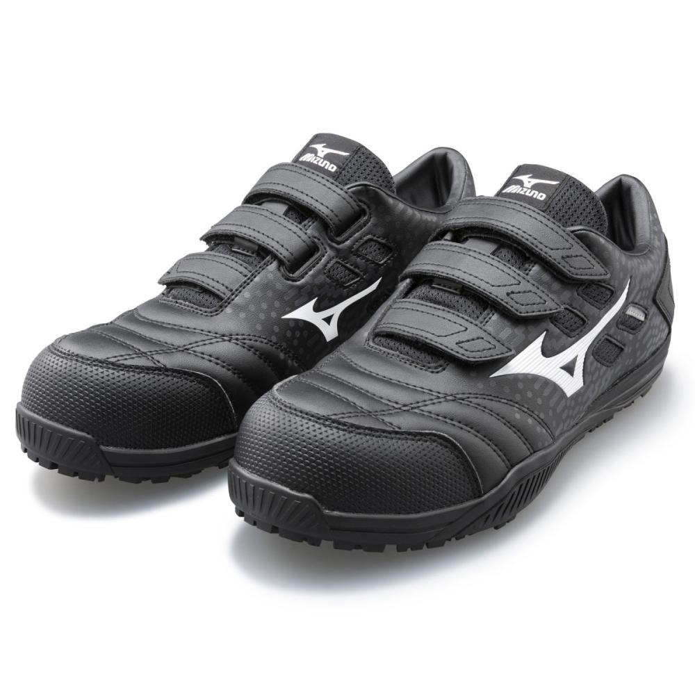 ミズノ　安全靴　ＡＬＭＩＧＨＴＹ　ＴＤ２２２Ｌ　ブラック×ホワイト　２５．５ｃｍ
