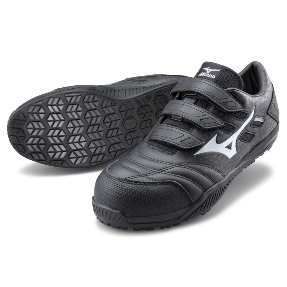 ミズノ　安全靴　ＡＬＭＩＧＨＴＹ　ＴＤ２２２Ｌ　ブラック×ホワイト　２５．５ｃｍ