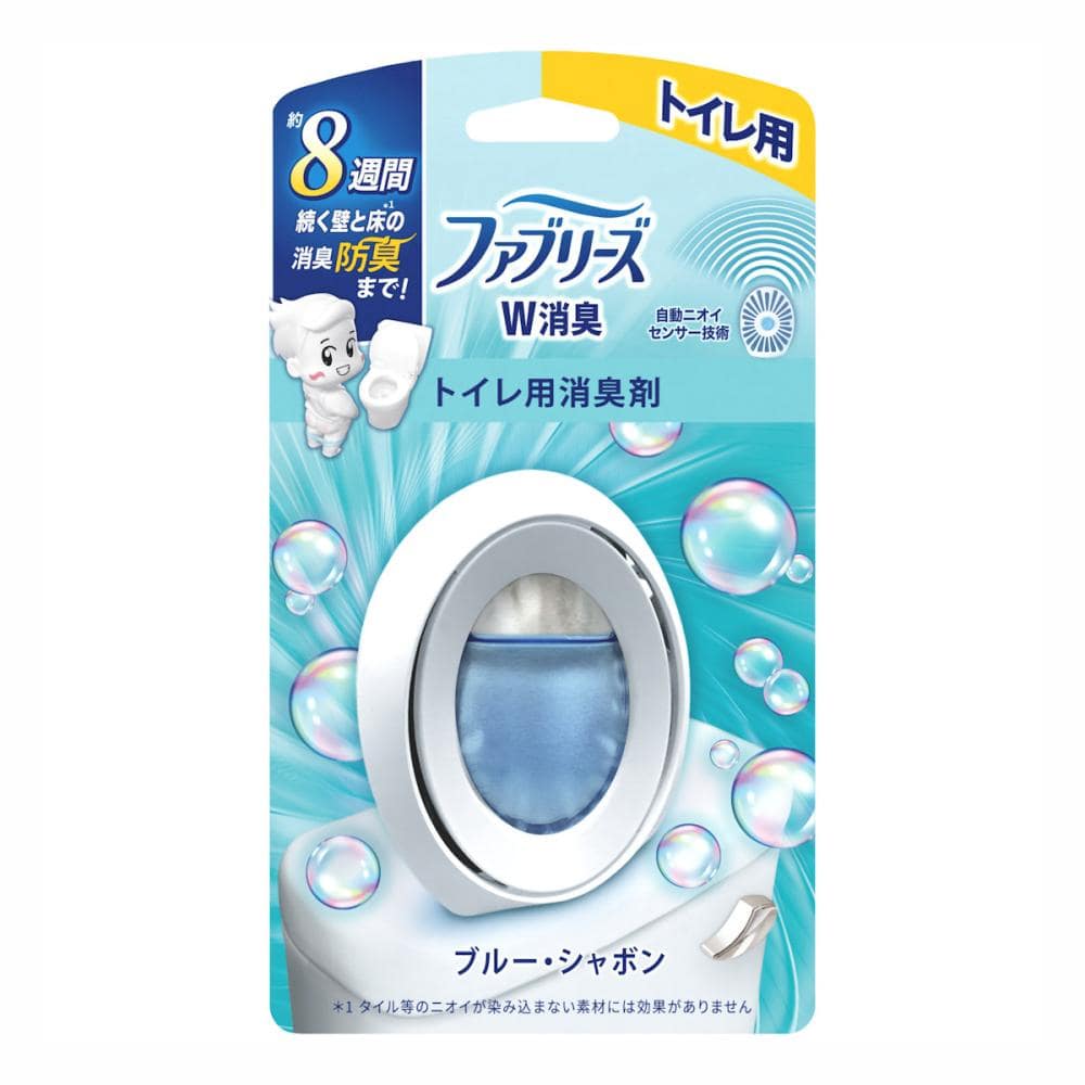 P&G ファブリーズ 消臭芳香剤 W消臭 トイレ用 ブルー・シャボン 6.3mL