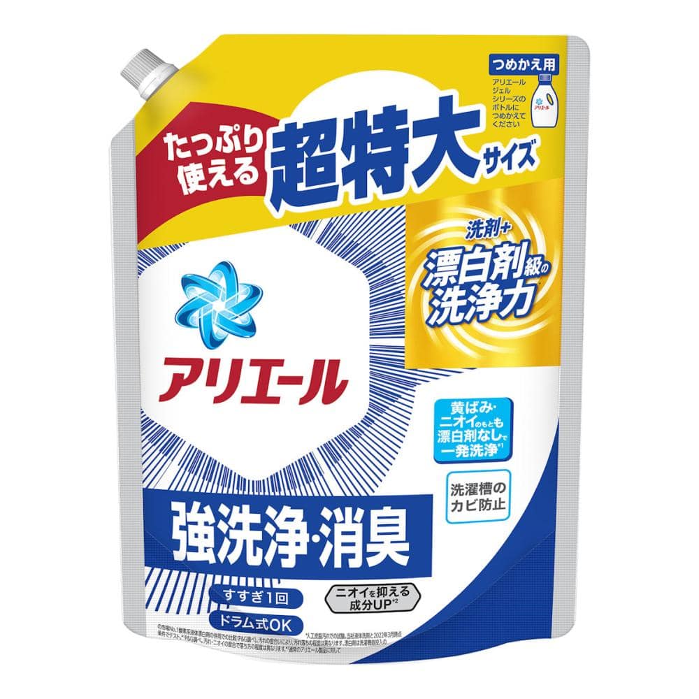 Ｐ＆Ｇ　アリエールジェル　詰替用超特大　９００ｇ