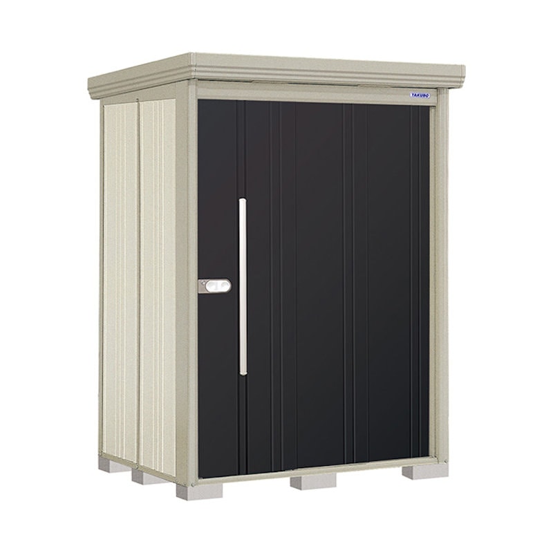 タクボ物置　Ｍｒ．ストックマン　ダンディ　間口１５０×奥行１２２ｃｍ　背面棚タイプ　一般型・結露減少屋根　ナイトブラック　ＮＤ－Ｚ１５１２Ｎ