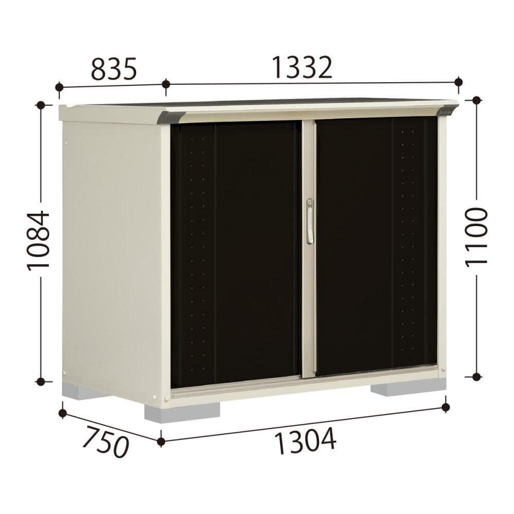 タクボ物置　グランプレステージ　ジャンプ　ＧＰ－１３７ＤＴＮＫ　ナイトブラック　一般地型　約間口１３３．２×奥行８３．５ｃｍ