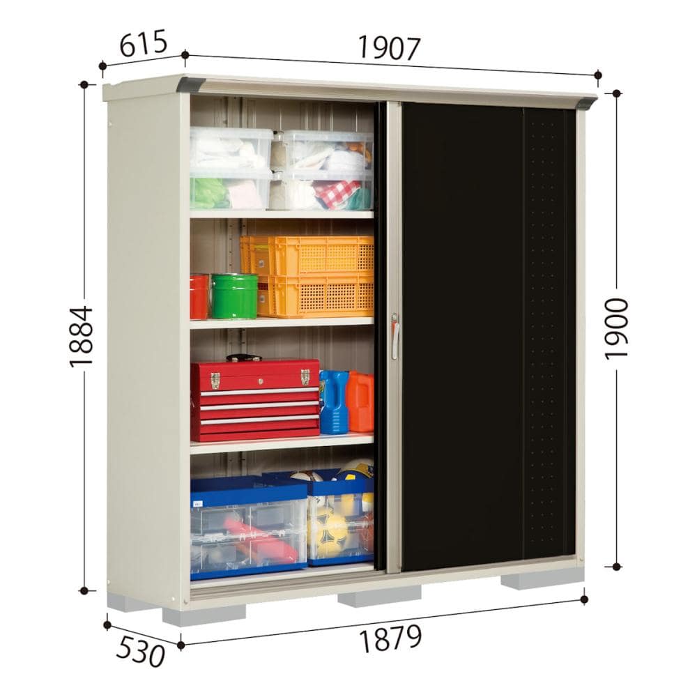 タクボ物置　グランプレステージ　ジャンプ　ＧＰ－１９５ＡＦＮＫ　ナイトブラック　一般地型　約間口１９０．７×奥行６１．５ｃｍ