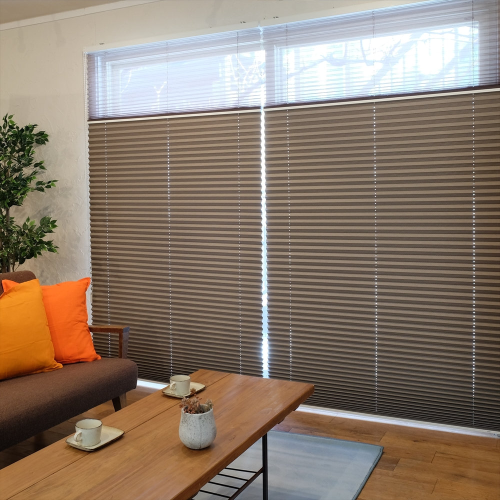 オーダープリーツスクリーンしおり２５チェーン　コルトシークル幅３３～４９高１４１～１８０