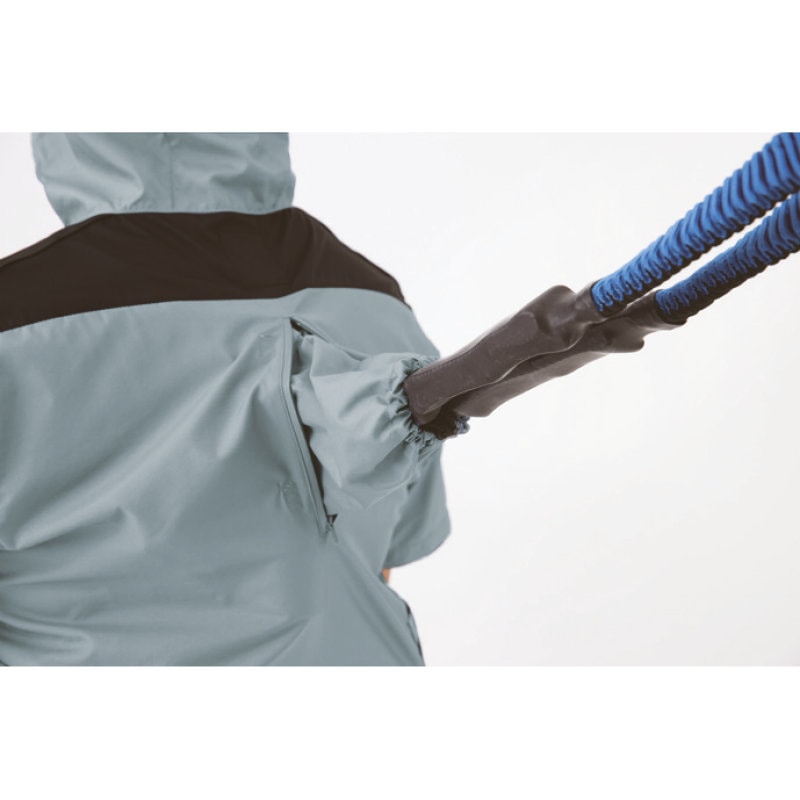 ジーベック　空調服遮熱ハーネス対応半袖ブルゾン（フード付き）　Ｓ　ブルーグレー　ＸＥ９８１０５－４３－Ｓ