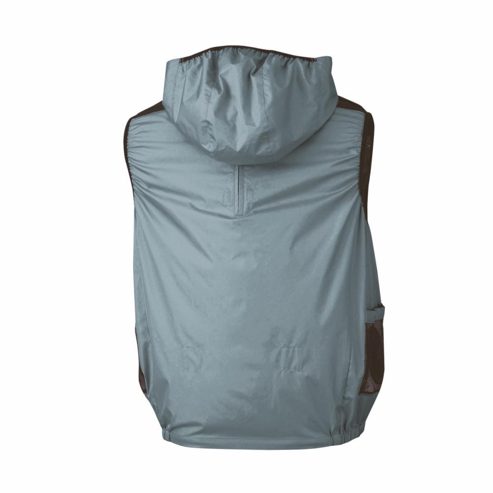 ジーベック　空調服遮熱ハーネス対応ベストブルゾン（フード付き）　３Ｌ　ブルーグレー　ＸＥ９８１０８