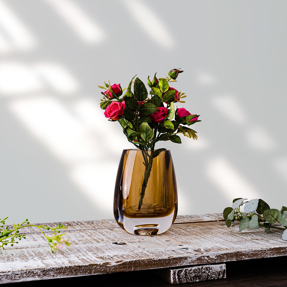 Ｖａｓｅｅｄ（割れない花瓶）　ポリカーボネート花瓶　Ｆ００７　アンバー