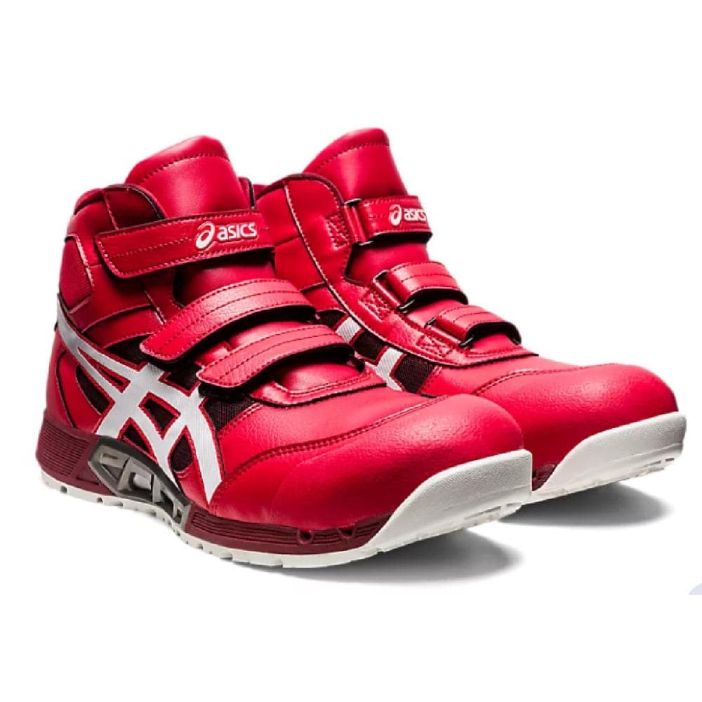 アシックス　安全靴　ウィンジョブ　ＣＰ３０８　レッドＸホワイト　２５．０ｃｍ