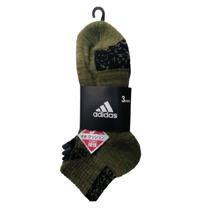 ａｄｉｄａｓ　アンクル丈ソックス　３足組　２４～２６ｃｍ