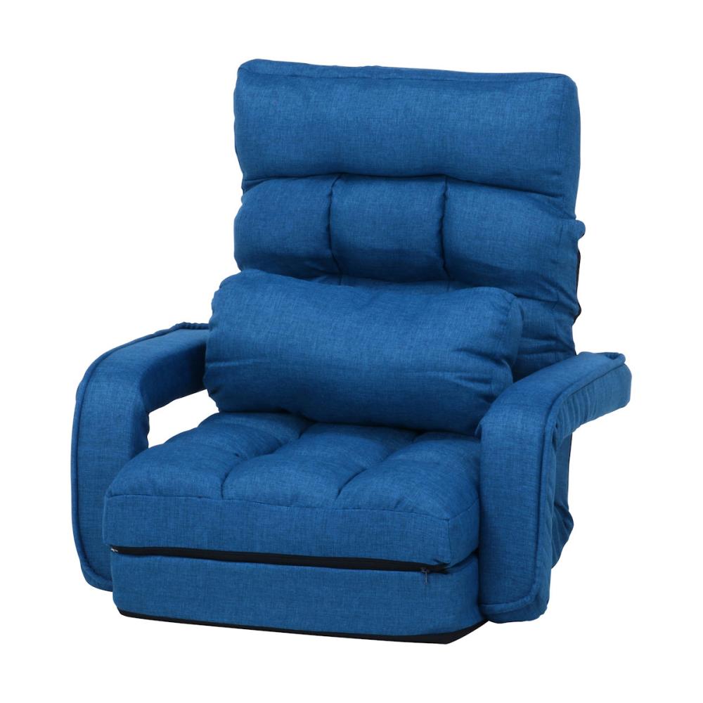 不二貿易　多機能フロアチェア　４ＷＡＹ　ネイビー　ＣＤ３５４９９