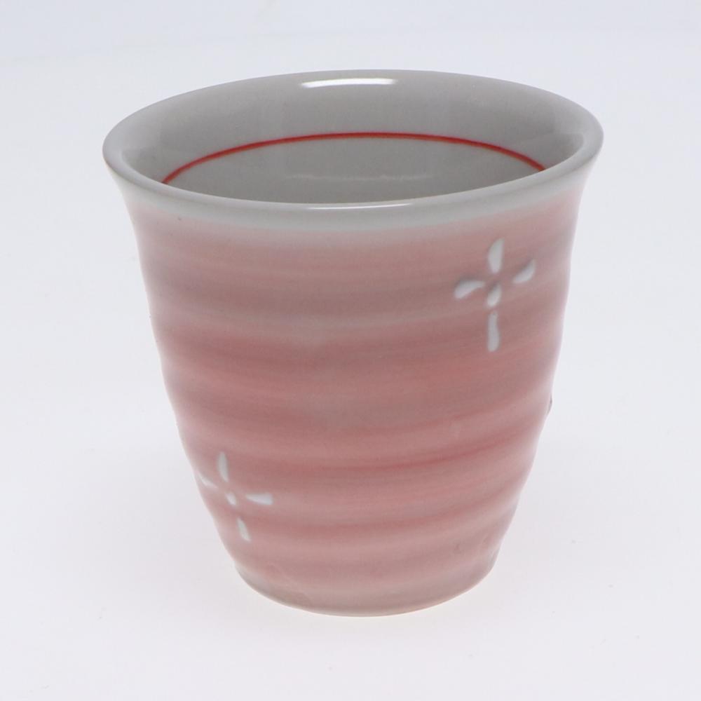 湯呑 小花ピンク