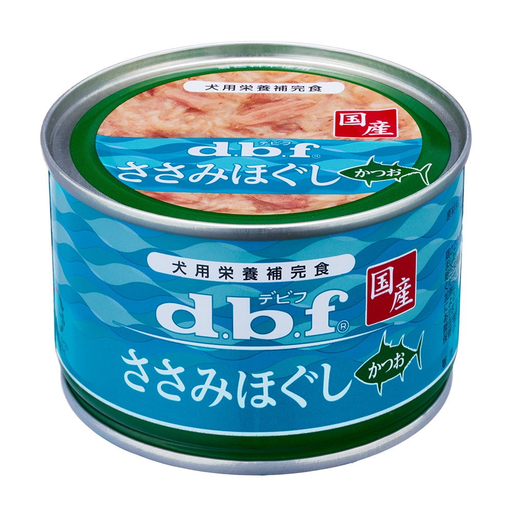 dbf デビフ缶 ささみほぐし かつお 150g