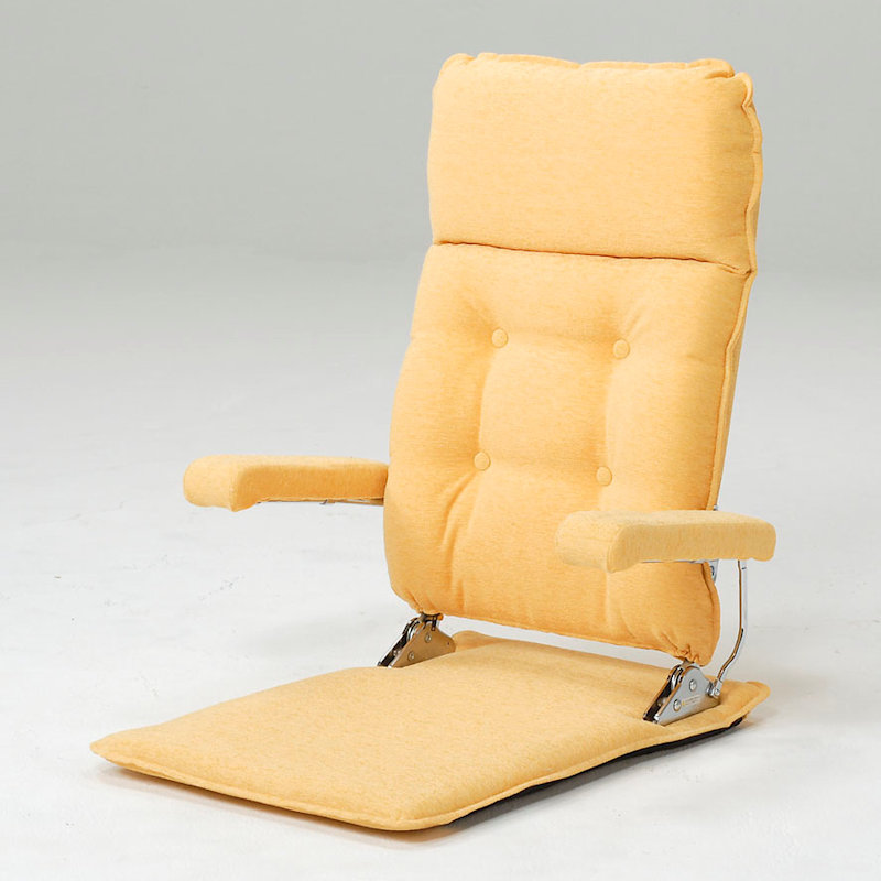 光製作所　肘はねあげ式リクライニング座椅子　国産　ＭＦクルーズ　イエロー　Ｃ－ＹＥ