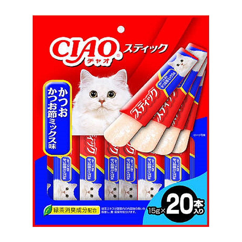 チャオスティックかつおかつお節ミックス１５ｇ×２０本