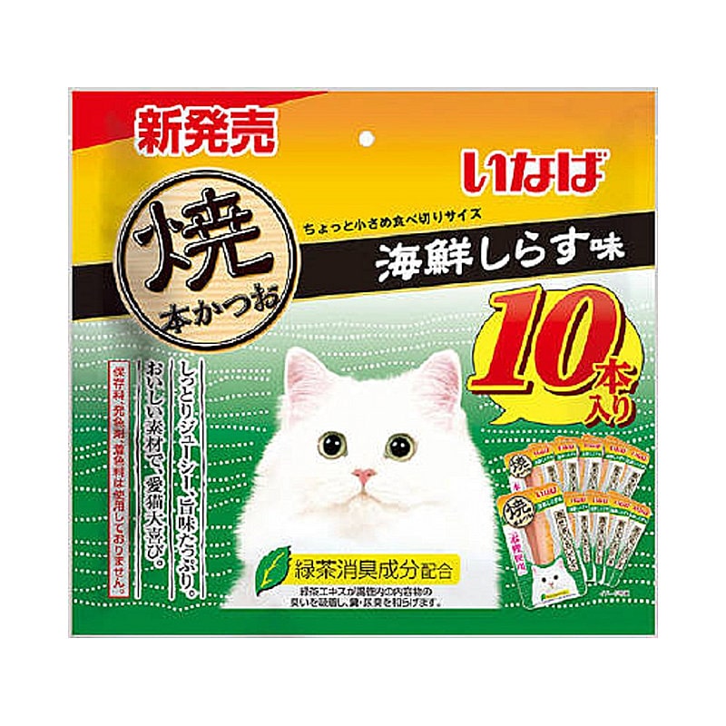 いなば高齢猫用焼かつお10本入り×10袋【期限2025.10】