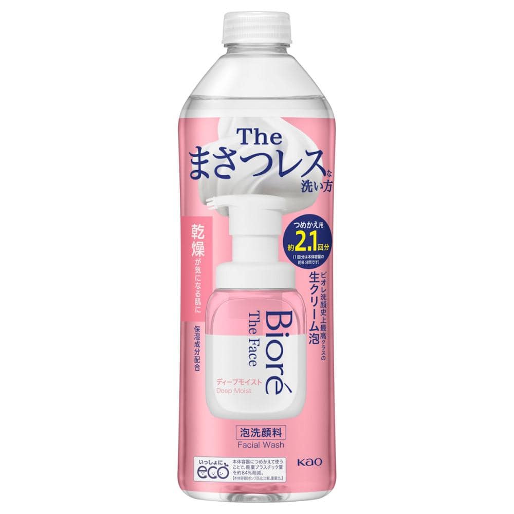 花王　ビオレ　ザフェイス　泡洗顔　ディープモイスト　詰替用　３４０ｍＬ