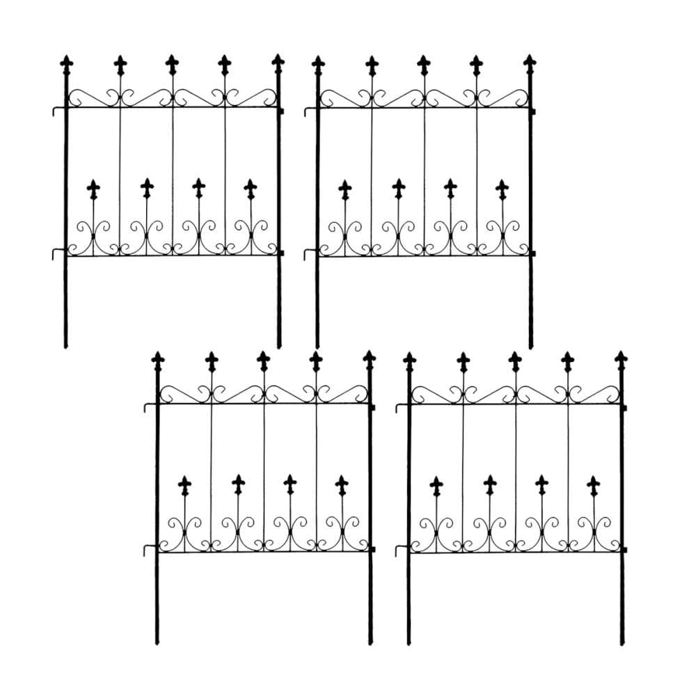オールドシャトーフェンス　ミニタイプ　ブラック　４枚組　ＯＣ００４Ｓ－４Ｐ－ＢＬＫ